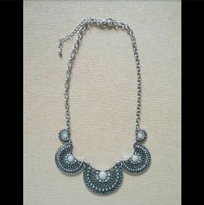 Medallion statement necklace